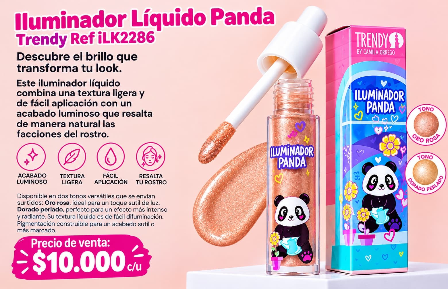 PIEL ILUMINADOR LÍQUIDO PANDA