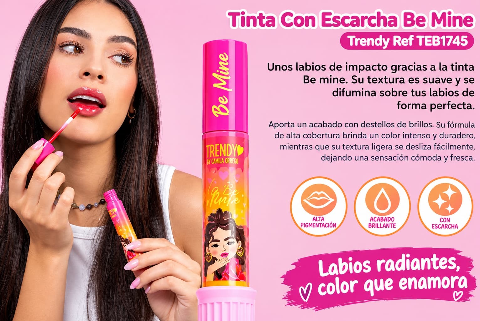 LABI TINTA CON ESCARCHA BE MINE REF TEB1745